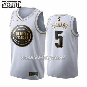 Dres Detroit Pistons Luke Kennard 5 Nike 2019-20 Bijela Golden Edition Swingman - Dječji